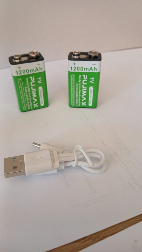 Bateria Recarregável de 9V Pujimax  1200mAh