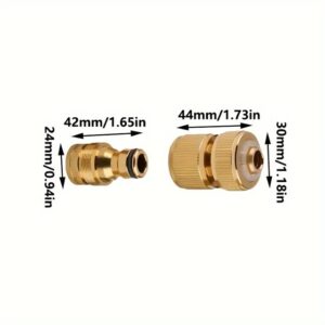 Conector de Torneira de Mangueira de Jardim de Alumínio, Adaptador de Torneira