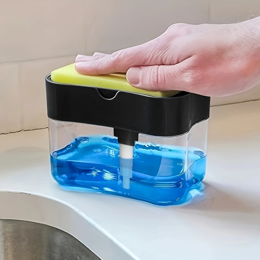 Dispensador manual de sabão para pratos, sem bateria