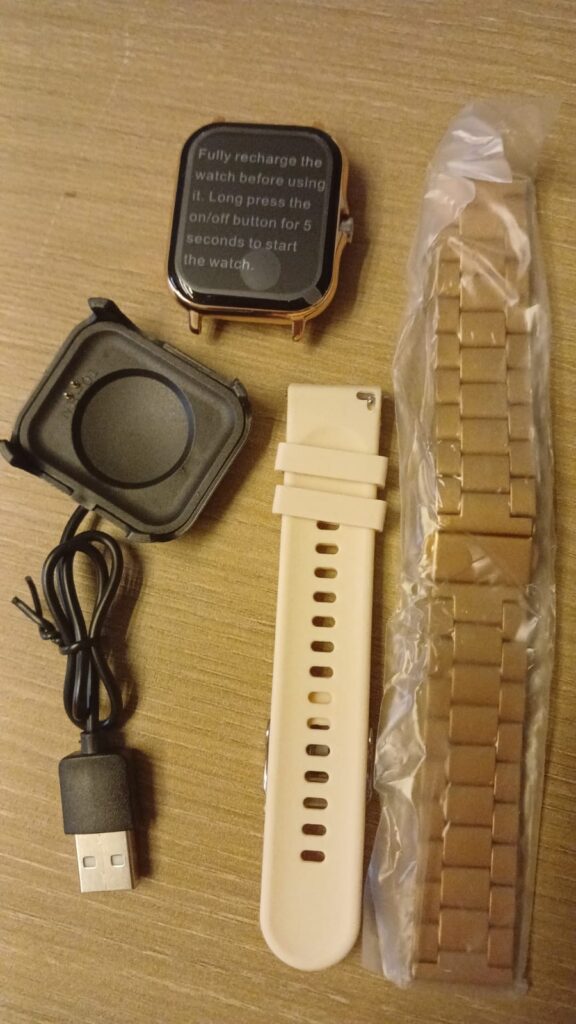 Relogio Smartwatch H13 Gold C/ 2 Pulseiras