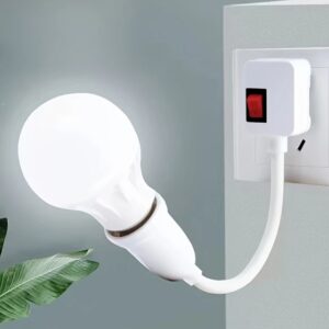 Soquete de Lâmpada LED E27 com Interruptor