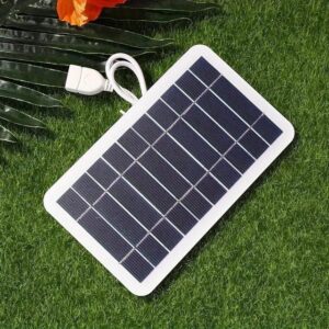 Carregador de Painel Solar USB para Viagens e Camping ao Ar Livre - Alimentado por Energia Solar