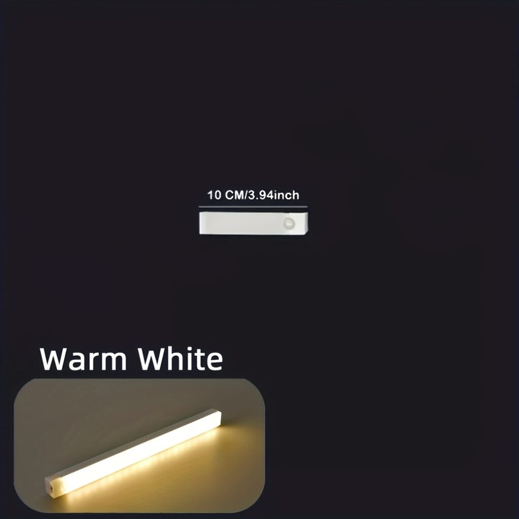 Luz de Controle de Voz LED com Sensor de Presença Humana - 10 cm