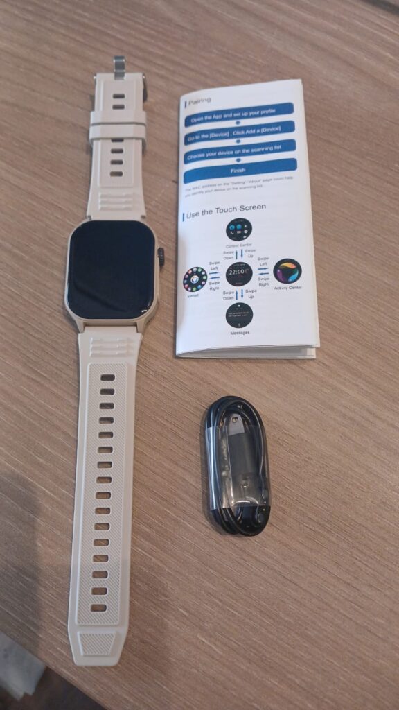 Smartwatch Lige - Relógio inteligente Bege KM 02